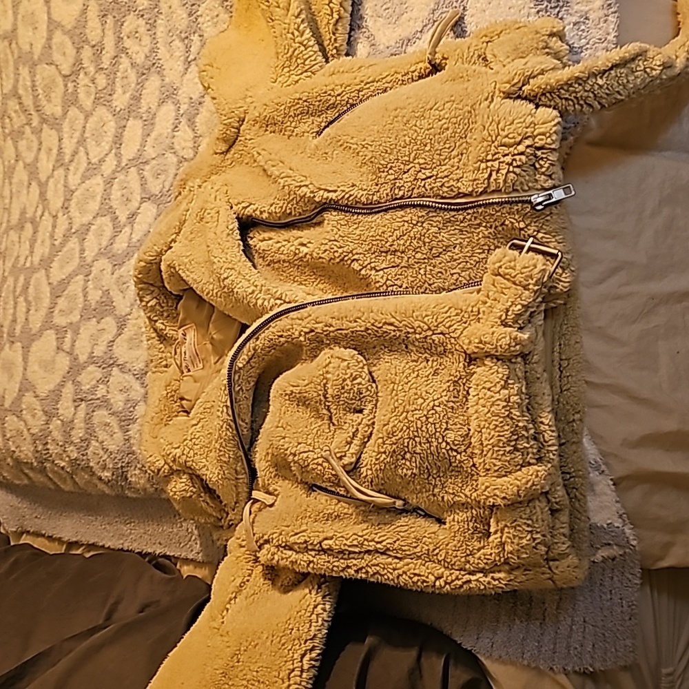 Free people sherpa moto jacket